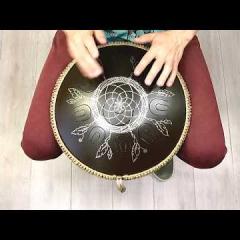 Guda Coin Brass overtone tongue pan. Kurd/Mystic scale