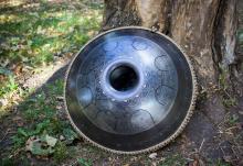 Guda steel tongue drum Lotos design Guda steel tongue drum Lotos design